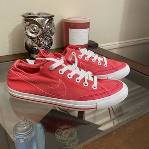 Coral Nike low top chuck style sneakers